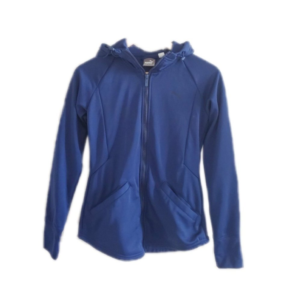 PUMA : DARK BLUE TRACK ZIP-UP JACKET